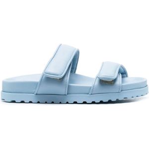 Gia Borghini, Blauwe Leren Instap Sandalen Blauw, Dames, Maat:37 EU