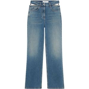 Iro, Jeans, Dames, Blauw, W26, Katoen, Cut-out Oversized Jeans