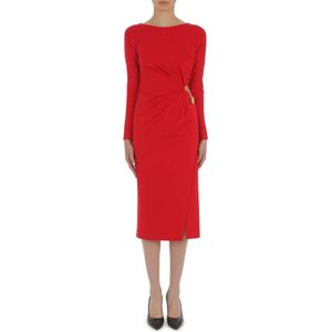 Moschino, Rode jurken voor vrouwen Rood, Dames, Maat:S