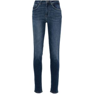 Liu Jo, Jeans, Dames, Blauw, W29, Katoen, Blauwe Skinny Jeans