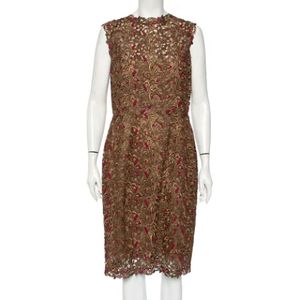 Valentino Vintage, Pre-owned, Dames, Grijs, L, Polyester, Pre-owned Polyester dresses
