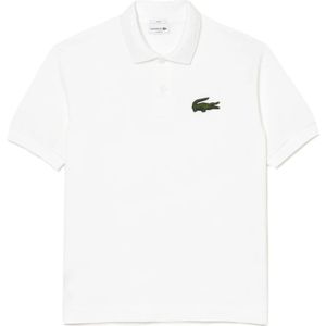 Lacoste, Ruimvallende Polo Wit, Dames, Maat:L