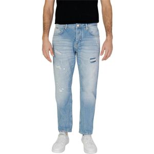 Antony Morato, Jeans, Heren, Blauw, W33, Katoen, Blauwe Katoenen Jeans Meerdere Zakken