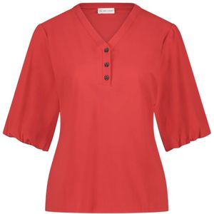 Jane Lushka, Blouses & Shirts, Dames, Rood, 2Xl, Stijlvolle Ava Top in Rood