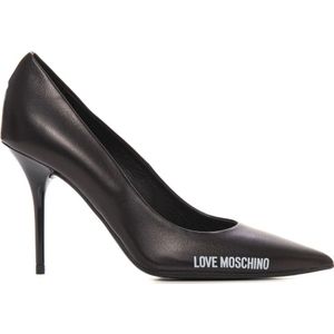 Love Moschino, Schoenen, Dames, Zwart, 38 EU, Stijlvolle Halslijn voor een Trendy Uitstraling