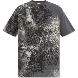 Iceberg, Tops, Heren, Grijs, S, Katoen, T-shirt met print