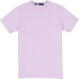 Karl Lagerfeld, Tops, Heren, Roze, S, Katoen, Lichtroze Regular Fit T-Shirt