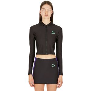 Puma, 90`s Rave Butterfly Top Zwart, Dames, Maat:L