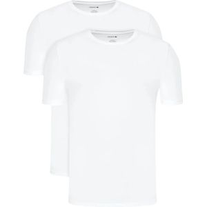 Lacoste, Tops, Heren, Wit, L, Katoen, 2-Pack Stretch Katoenen T-Shirts