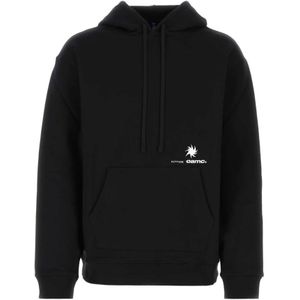 Oamc, Sweatshirts & Hoodies, Heren, Zwart, M, Katoen, Zwart katoen oversize sweatshirt