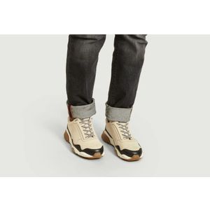 Zespà, Schoenen, Heren, Beige, 40 EU, Katoen, Bicolor Nubuck Hardloopschoenen