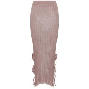 Acne Studios, Maxi Skirts Roze, Dames, Maat:S