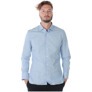 Ermenegildo Zegna, Blouses & Shirts Blauw, Heren, Maat:XL