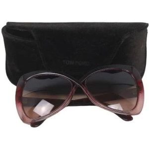 Tom Ford Pre-owned, Pre-owned, unisex, Roze, ONE Size, Tweed, Pre-owned Plastic sunglasses