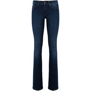 Dondup, Flared Jeans Blauw, Dames, Maat:W27