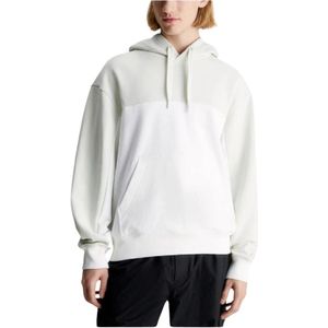 Calvin Klein, Sweatshirts & Hoodies, Heren, Veelkleurig, L, Moderne Colorblock Sweatshirt