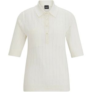 Hugo Boss, Tops, Dames, Wit, S, Polyester, Polo Shirts