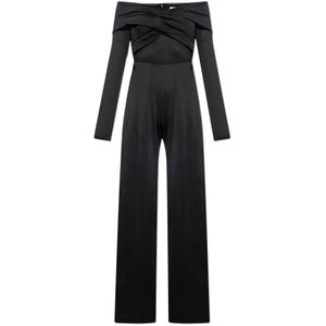 Diane Von Furstenberg, Off-shoulder jumpsuit Zwart, Dames, Maat:S