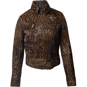 Isabel Marant Pre-owned, Pre-owned, Dames, Bruin, S, Leer, Pre-owned Leather outerwear