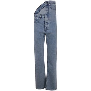 Y/Project, Jeans, Dames, Blauw, W29, Katoen, Straight Jeans