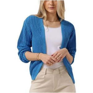 Nukus, Truien, Dames, Blauw, L, Blauwe Cardigan Fancy Stijlvol Comfort