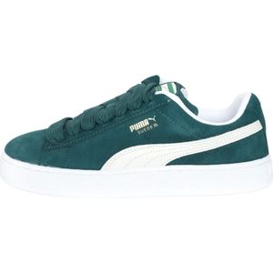 Puma, Schoenen, Dames, Groen, 36 EU, Suède, Groene Suede Sneakers Lage Profiel