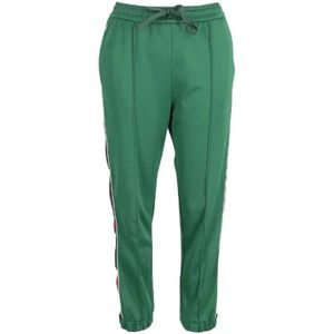 Gucci Vintage, Pre-owned Cotton bottoms Groen, Dames, Maat:S