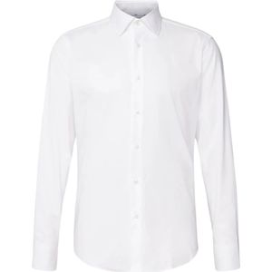 Hugo Boss, Overhemden, Heren, Wit, 4Xl, Katoen, Heren Witte Business Overhemd