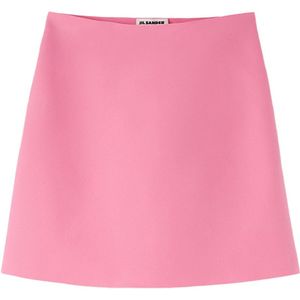 Jil Sander, Rokken, Dames, Roze, XL, Polyester, Short Skirts