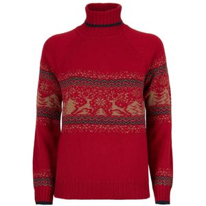 Gallo, Truien, Dames, Rood, S, Kerst Turtleneck Sweater Vrouwen Rood