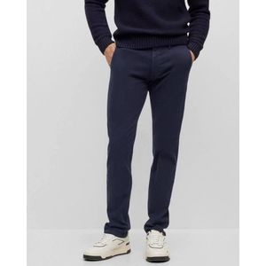 Hugo Boss, Broeken, Heren, Blauw, W36 L32, Katoen, Slim Fit Chino Broek