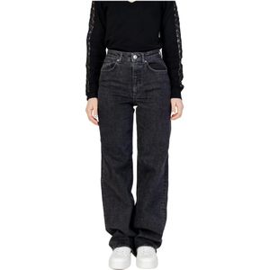 Only, Baggy Jeans Collectie - Herfst/Winter Zwart, Dames, Maat:W25 L32