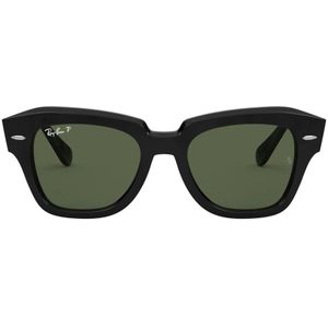 Ray-Ban, Rb 2186 Zonnebril State Street Gepolariseerd State Street Gepolariseerd Groen, Dames, Maat:52 MM