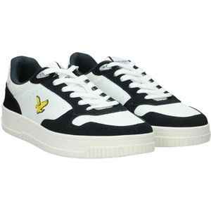 Lyle & Scott, Schoenen, Heren, Wit, 43 EU, Katoen, Ecopelle Sneakers met Rubberen Zool