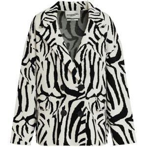 Essentiel Antwerp, Jassen, Dames, Veelkleurig, L, Polyester, Oversized Blazer Jas