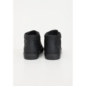 Hide&Jack, Schoenen, Heren, Zwart, 41 EU, Leer, Essence Leren Sneakers Hoge Profiel