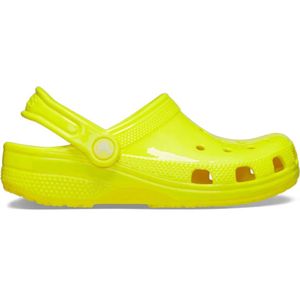 Crocs, Schoenen, Heren, Geel, 46 EU, Neon Classic Klompen - Geel Rond Plat