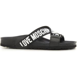 Love Moschino, Teensokken en sliders Zwart, Dames, Maat:36 EU