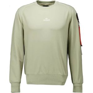 Parajumpers, Sweatshirts & Hoodies, Heren, Groen, L, Militaire Stijl Sweatshirt Sabre Basic