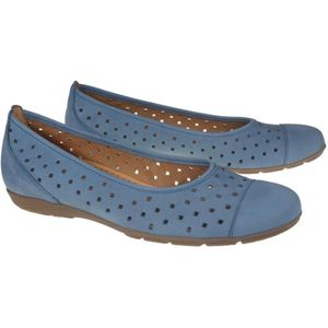 Gabor, Schoenen, Dames, Blauw, 38 EU, Blauwe Ballerinas