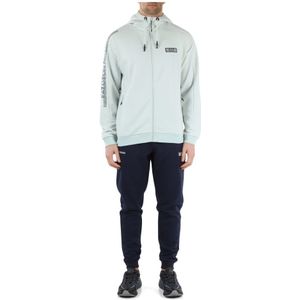 Emporio Armani Ea7, Sport, Heren, Groen, M, Katoen, Natural Ventus 7 Hoodie en Broek Set