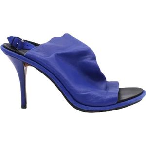 Balenciaga Vintage, Pre-owned Sandalen Blauw, Dames, Maat:39 EU