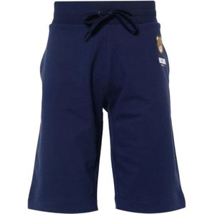 Moschino, Casual Shorts Blauw, Heren, Maat:S