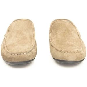 Cerruti 1881, Schoenen, Heren, Beige, 42 EU, Heren Leren Driver Mocassins Rubberen Zool