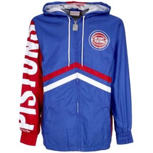 Mitchell & Ness, Sweater met rits Blauw, Heren, Maat:XL