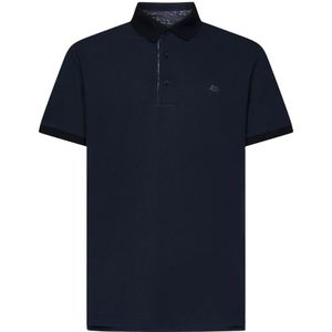 Etro, Polo Shirts Blauw, Heren, Maat:M