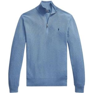 Polo Ralph Lauren, Truien, Heren, Blauw, S, Katoen, Coltruien