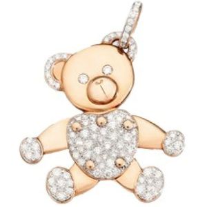 Pomellato, Speelse Teddybeer Hanger Ketting Geel, Dames, Maat:ONE Size