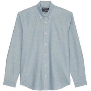 Marc O'Polo, Overhemden, Heren, Groen, 2Xl, Katoen, Gewoon overhemd