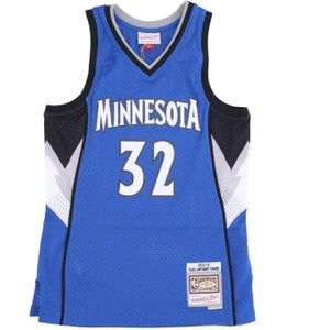 Mitchell & Ness, Sport, Heren, Blauw, L, NBA Road Jersey Sleeveless Training Top